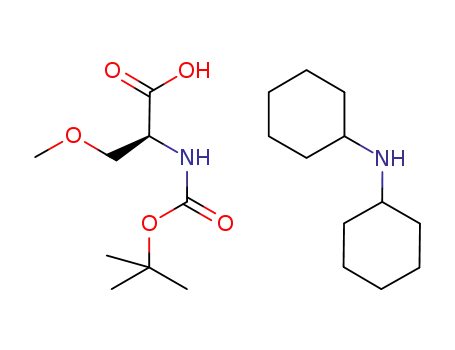Molecular Structure of 69912-63-6 (L-Serine, N-[(1,1-diMethylethoxy)carbonyl]-O-Methyl-, coMpd. with N-cyclohexylcyclohexanaMine (1:1))