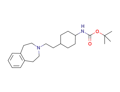 trans-3-(2-(1-(4-(N-tert-butoxycarbonyl)amino)cyclohexyl)ethyl)-2,3,4,5-tetrahydro-1H-3-benzazepine