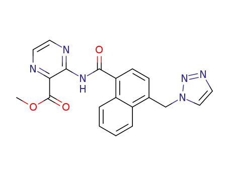 methyl 3-({[4-(1H-1,2,3-triazol-1-ylmethyl)naphthalen-1-yl]-carbonyl}amino)pyrazine-2-carboxylate