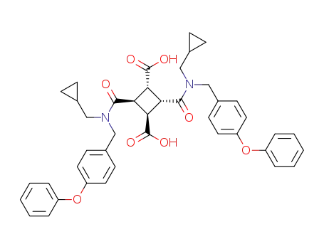 (1α,2β,3β,4α)-1,3-Di[N-cyclopropylmethyl-N-(4-phenoxybenzyl)aminocarbonyl]cyclobutane-2,4-dicarboxylic acid
