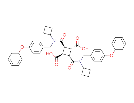 (1α,2β,3β,4α)-1,3-Di[N-cyclobutyl-N-(4-phenoxybenzyl)aminocarbonyl]cyclobutane-2,4-dicarboxylic acid