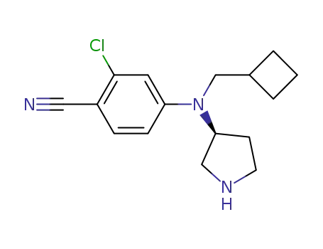 2-chloro-4-{(cyclobutylmethyl)[(3S)-3-pyrrolidinyl]amino}benzonitrile