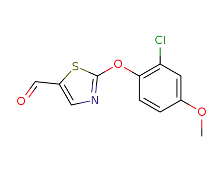 2-(2-chloro-4-methoxyphenoxy)-1,3-thiazole-5-carbaldehyde