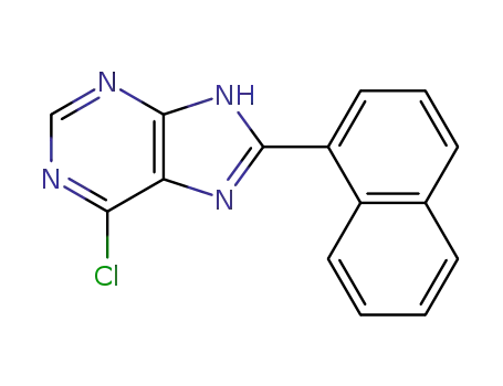 6-chloro-8-(1-naphthyl)-9H-purine