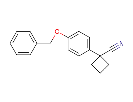 1-(4-(benzyloxy)phenyl)cyclobutanecarbonitrile