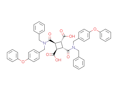 (1α,2β,3β,4α)-1,3-Di(N-benzyl-N-(4-phenoxybenzyl)aminocarbonyl)cyclobutane-2,4-dicarboxylic acid