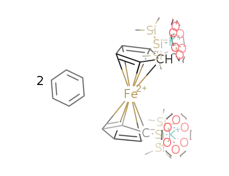[1,1'-bis[tris(trimethylsilyl)silyl]ferrocenyldipotassium](18-crown-6)2*2C6H6