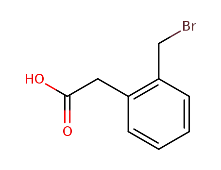 Molecular Structure of 13737-35-4 (Benzeneacetic acid, 2-(bromomethyl)-)