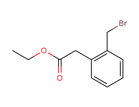 Molecular Structure of 39191-76-9 (Benzeneacetic acid, 2-(bromomethyl)-, ethyl ester)