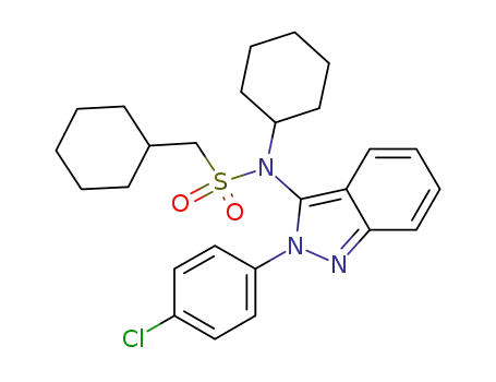 N-[2-(4-chloro-phenyl)-2H-indazol-3-yl]-C-dicyclohexyl-methanesulfonamide