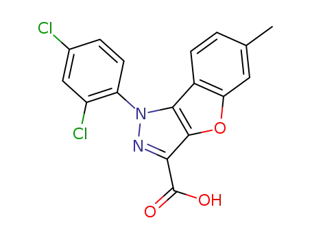 1-(2,4-dichlorophenyl)-6-methyl-1H-benzofuro[3,2-0c]pyrazole-3-carboxylic acid