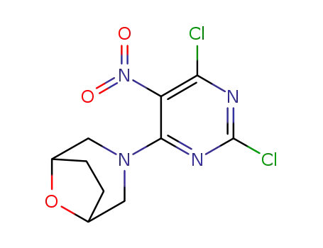 3-(2,6-dichloro-5-nitropyrimidin-4-yl)-8-oxa-3-azabicyclo[3.2.1]octane