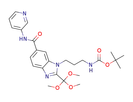 tert-butyl {3-[6-(pyridin-3-ylcarbamoyl)-2-(trimethoxymethyl)-1H-benzimidazol-1-yl]propyl}carbamate