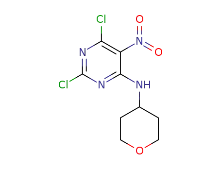 2,6-dichloro-5-nitro-N-(tetrahydro-2H-pyran-4-yl)pyrimidin-4-amine