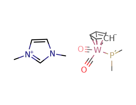 [1,3-dimethylimidazolium][(C5H5)W(CO)2(P(CH3)3)]