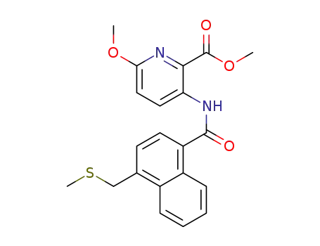 methyl 6-methoxy-3-[({4-[(methylsulfanyl)methyl]-naphthalen-1-yl}carbonyl)amino]pyridine-2-carboxylate