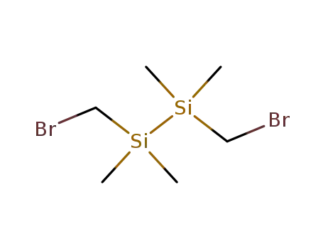 Molecular Structure of 33558-73-5 (Disilane, 1,2-bis(bromomethyl)-1,1,2,2-tetramethyl-)