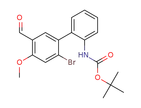 tert-butyl 2'-bromo-5'-formyl-4'-methoxybiphenyl-2-ylcarbamate