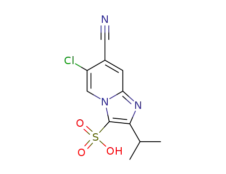 6-chloro-7-cyano-2-isopropylimidazo[1,2-a]pyridine-3-sulfonic acid