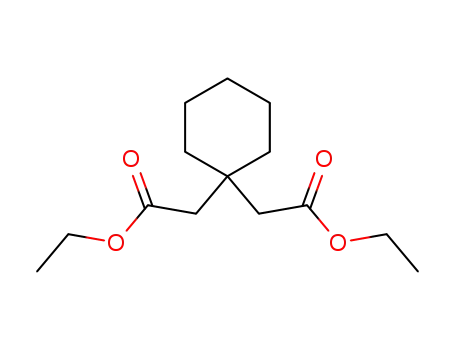 Molecular Structure of 108667-25-0 (1,1-Cyclohexanediacetic acid diethyl ester)