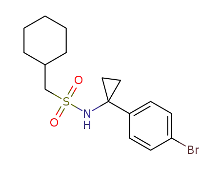 N-[1-(4-bromophenyl)cyclopropyl]-C-cyclohexylmethanesulfonamide
