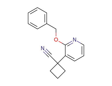 1-(2-(benzyloxy)pyridin-3-yl)cyclobutanecarbonitrile