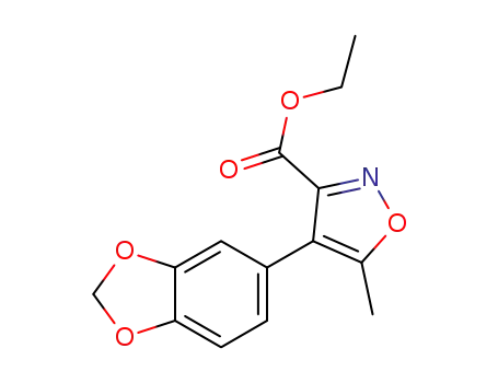 ethyl 4-(1,3-benzodioxol-5-yl)-5-methyl-isoxazole-3-carboxylate
