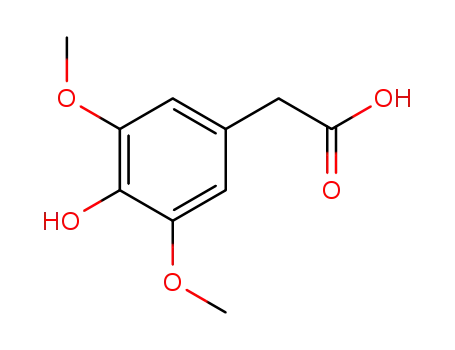 Molecular Structure of 4385-56-2 (3,5-DIMETHOXY-4-HYDROXYPHENYLACETIC ACID)
