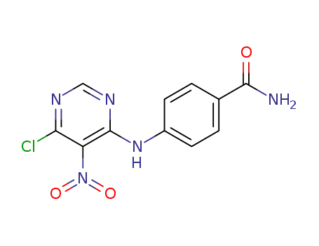4-((6-chloro-5-nitropyrimidin-4-yl) amino)benzamide