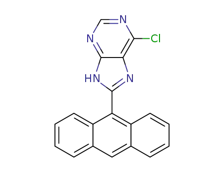 6-chloro-8-(anthracen-9-yl)-9H-purine