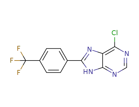 6-chloro-8-(4-(trifluoromethyl)phenyl)-9H-purine