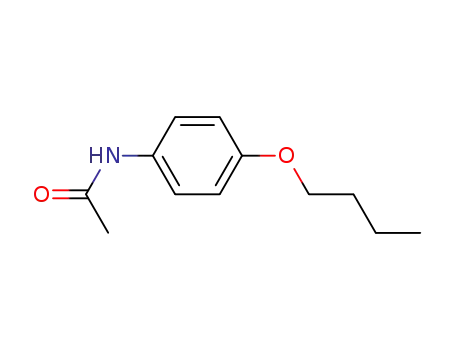 Molecular Structure of 23563-26-0 (4-BUTOXYACETANILIDE)