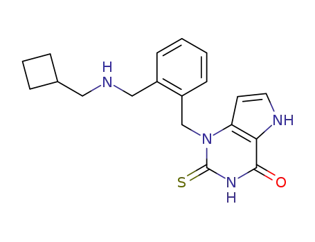 1-(2-{[(cyclobutylmethyl)amino]methyl}benzyl)-2-thioxo-1,2,3,5-tetrahydro-4H-pyrrolo[3,2-d]pyrimidin-4-one