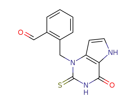 2-[(4-oxo-2-thioxo-2,3,4,5-tetrahydro-1H-pyrrolo[3,2-d]pyrimidin-1-yl)methyl]benzaldehyde