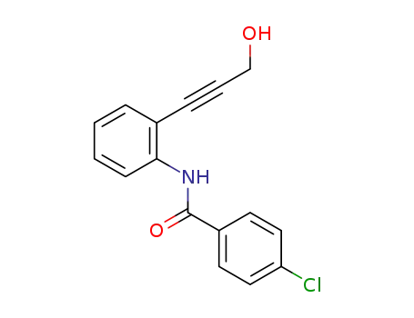 4-chloro-N-[2-(3-hydroxy-prop-1-ynyl)-phenyl]-benzamide