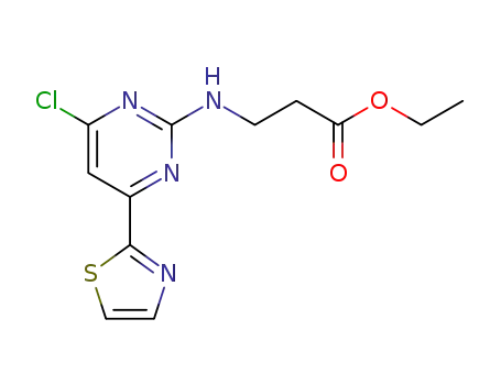 ethyl N-[4-chloro-6-(1,3-thiazol-2-yl)pyrimidin-2-yl]-beta-alaninate