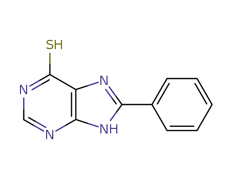 Molecular Structure of 3298-76-8 (8-phenyl-3,7-dihydro-6H-purine-6-thione)