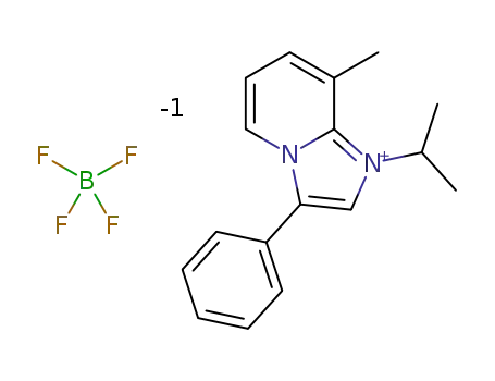 1-isopropyl-8-methyl-3-phenyl-imidazole[1,2-a]pyridin-1-ium tetrafluoroborate