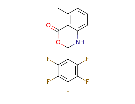 5-methyl-2-(perfluorophenyl)-1,2-dihydro-4H-benzo[d][1,3]oxazin-4-one