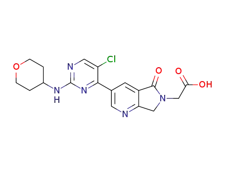 2-(3-{5-chloro-2-[(oxan-4-yl)amino]pyrimidin-4-yl}-5-oxo-5H,6H,7H-pyrrolo[3,4-b]pyridin-6-yl)acetic acid