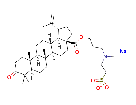 sodium 2-({2-[3-oxolup-20(29)-en-17β-carbonyloxy]propyl}(methyl)amino)ethanesulfonate