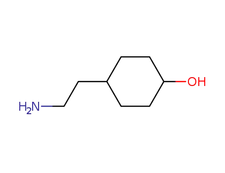 Molecular Structure of 148356-06-3 (4-(2-Aminoethyl)cyclohexanol (cis- and trans- mixture))