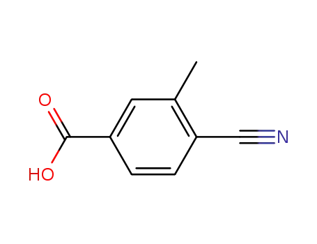 Molecular Structure of 73831-13-7 (4-cyano-3-methylbenzoic acid)