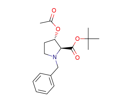 (S,S)-N-(1)-benzyl-2-(tert-butoxycarbonyl)-3-acetoxypyrrolidine-2-carboxylate