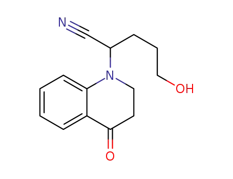 5-hydroxy-2-(4-oxo-3,4-dihydroquinolin-1(2H)-yl)pentanenitrile