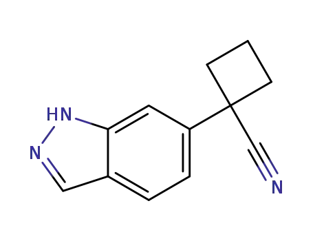 1-(1H-indazol-6-yl)cyclobutane-1-carbonitrile