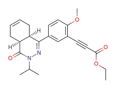 ethyl 3-(5-(cis-3-isopropyl-4-oxo-3,4,4a,5,8,8a-hexahydrophthalazin-1-yl)-2-methoxyphenyl)propiolate