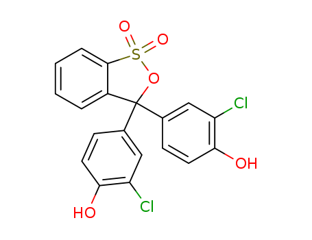 Phenol,4,4'-(1,1-dioxido-3H-2,1-benzoxathiol-3-ylidene)bis[2-chloro-