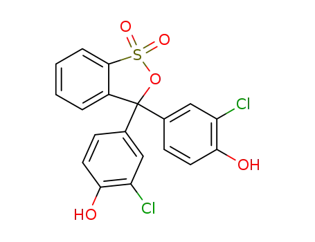 Molecular Structure of 4430-20-0 (Chlorophenol Red)