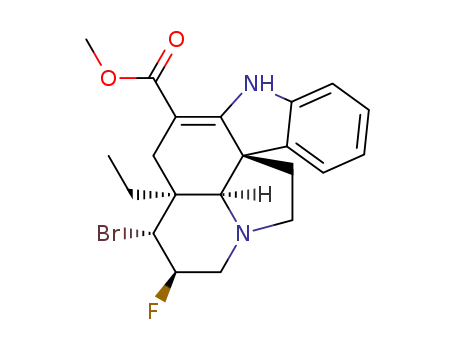 14β-Fluoro 15α-bromo vincadifformine